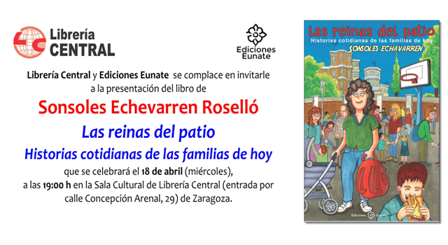 Sonsoles Echevarren Roselló presenta Las reinas del patio, en Librería Central de Zaragoza